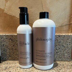Philosophy Ultimate Miracle Worker Body Serum With Refill! NEW